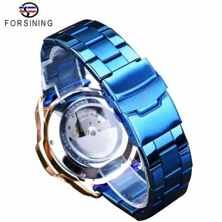 Herren Uhr Wasserdicht Mechanische Armbanduhr Edelstahl Band Uhr Datum Anzeige – Bild 4