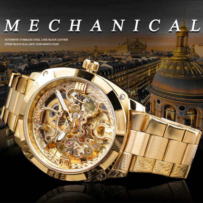 H179a1a9a83124903830bbc9d106103eeo.jpg Armbanduhr Uhr Automatische Mechanische Transparent Herren Leuchtzeiger Skeleton – Bild 2