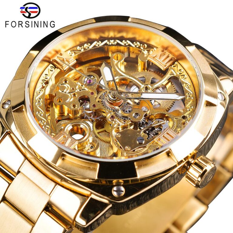 H603a61390aca40c4aea1a39e382ed83er.jpg Armbanduhr Uhr Automatische Mechanische Transparent Herren Leuchtzeiger Skeleton – Bild 1