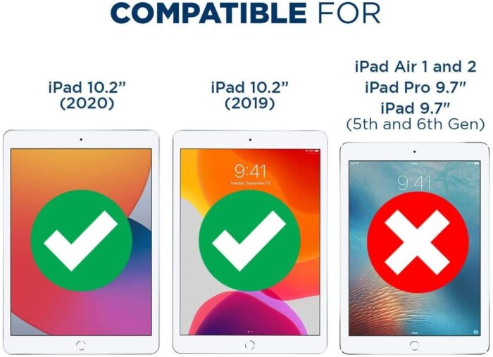 Tempered Glass Screen Protector Cover for Apple IPad 2020 8th 10.2 Inch Tempered Film HD 2Pcs – Bild 4