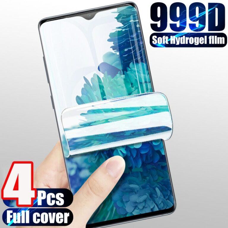 H835b5ac3046f4aabb141743d6cc62d5ft.jpg 4Pcs Hydrogel Film Screen Protector For Samsung Galaxy S20 FE S10 S21 S9 S8 Plus A51 A71 A50 A12 A32 A52 A72 A21S A31 Not Glass – Bild 1