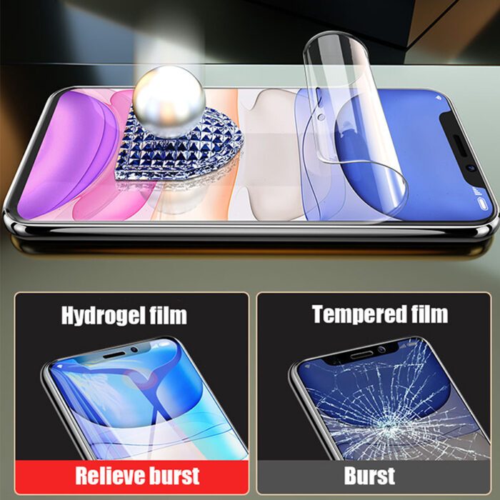 3PCS Full Cover Hydrogel Film On the Screen Protector For iPhone 7 8 6 6s Plus Screen Protector On iPhone X XR XS MAX 11 12 Pro – Bild 4