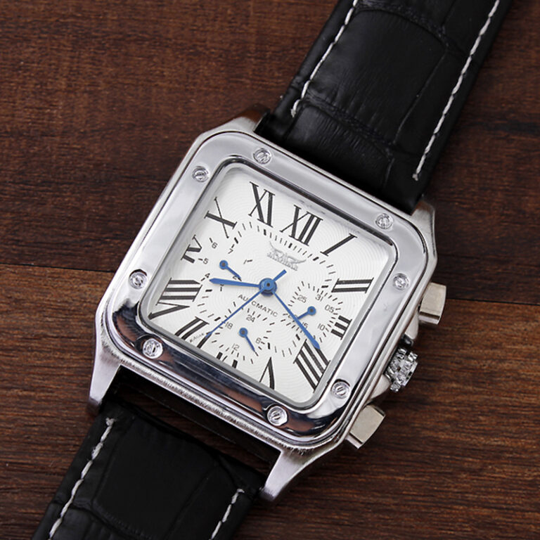 H813b5d37d900403ca1d7b53351eaf3eeO.jpg Luxus Automatische Mechanische Selbst-Wickel Männer Uhr Platz Fall Kalender Display Römischen Ziffern Lederband Armbanduhr Geschenke – Bild 6