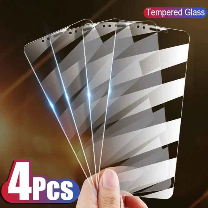 4PCS Full Cover Glass on the For iPhone 11 12 X XS Max XR Tempered Glass For iPhone 7 8 6 Plus 5 SE 11 12 Pro Screen Protector – Bild 1