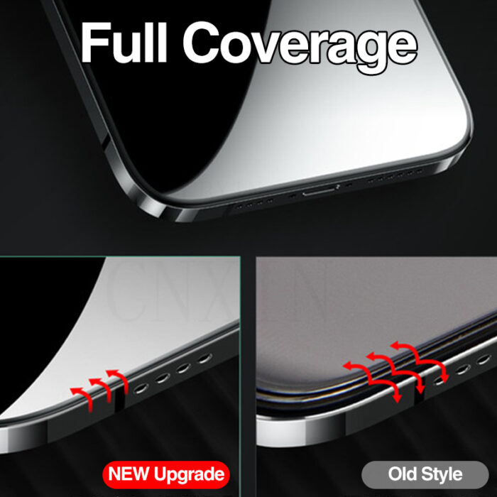 4PCS Full Cover Glass on the For iPhone 11 12 X XS Max XR Tempered Glass For iPhone 7 8 6 Plus 5 SE 11 12 Pro Screen Protector – Bild 3