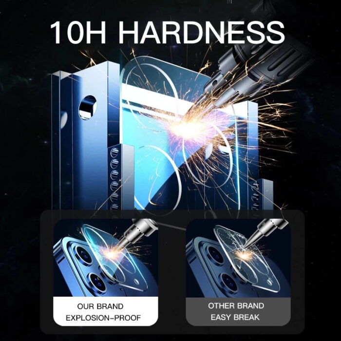 3-tlg. Kameraobjektivglas Schutzglas für iPhone 11 X XR 6 6S Plus SE für iPhone 12 Pro 7 8 XS Max 11 Pro Mini – Bild 6