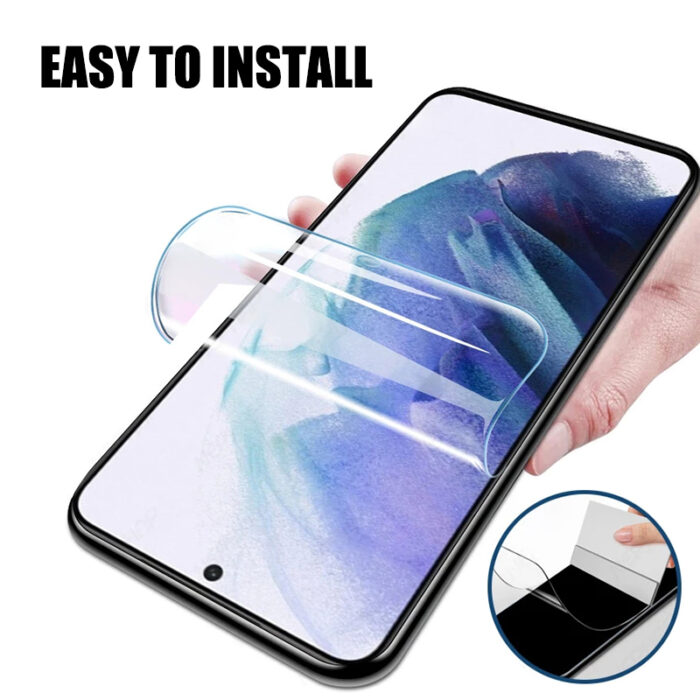 4 Pack Galaxy S20 Plus Screen Protector TPU for Samsung S7 edge S8 9 10 S21 FE Note 20 Ultra 5G Hydrogel Front Back Film sheild – Bild 2