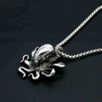 Punk Cthulhu Octopus Pendant Necklace For Men Stainless Steel Ocean Animals Necklace Fashion Women Jewelry 2021 – Bild 3