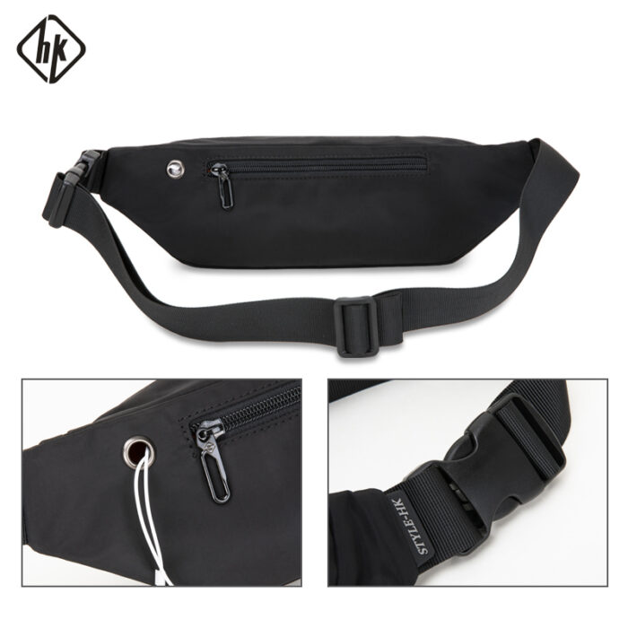 Hk Herren Gürteltasche Pack Teenager Reise Handytasche für Herren Bauchtasche Schulter Umhängetasche Geldbörse für Gürtel Unisex Hüfttaschen – Bild 5