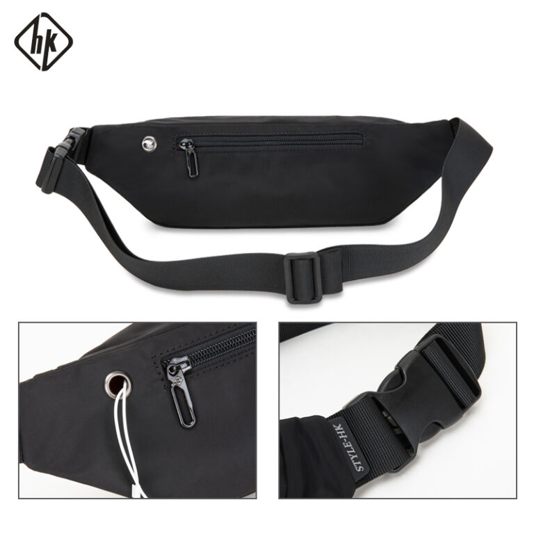 1257903479-1.jpg Hk Herren Gürteltasche Pack Teenager Reise Handytasche für Herren Bauchtasche Schulter Umhängetasche Geldbörse für Gürtel Unisex Hüfttaschen – Bild 5