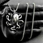 Punk Cthulhu Octopus Pendant Necklace For Men Stainless Steel Ocean Animals Necklace Fashion Women Jewelry 2021 – Bild 5