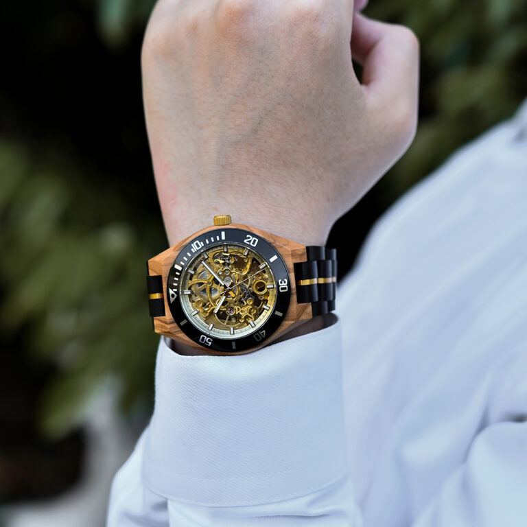 Mechanical Watch Men Wooden Watches BOBO BIRD Luxury Fashion Automatic Wristwatch Luminous Timepiece Clock Custom Gift Box OEM – Bild 4