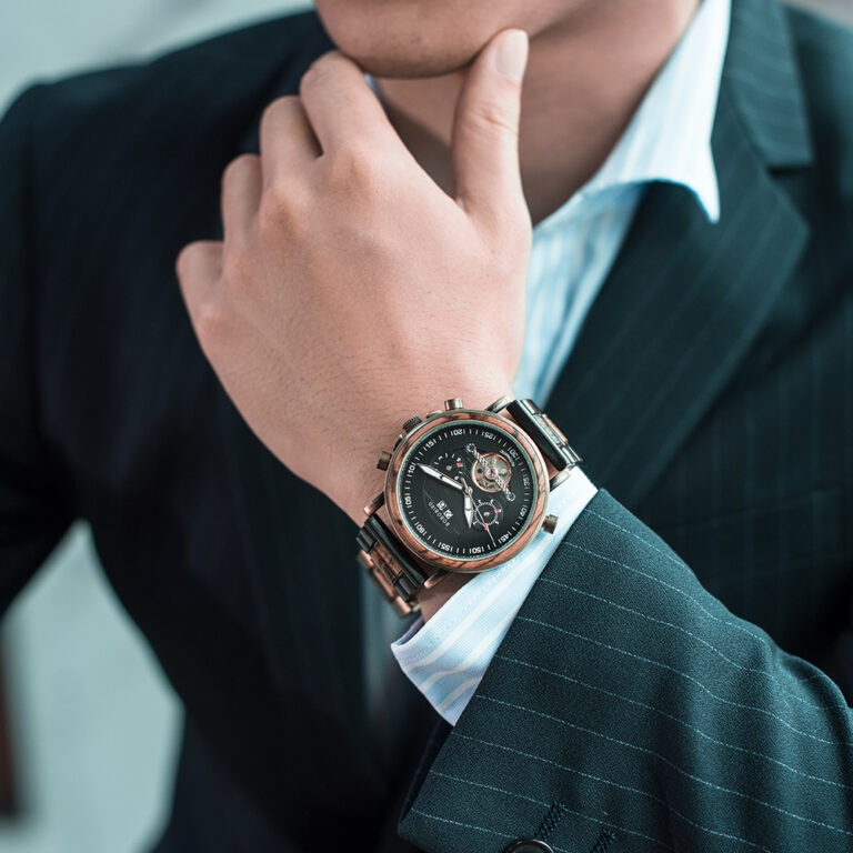 BOBO BIRD Men Automatic Mechanical Watch Couple Wristwatch Multifunctional Auto Date Chronograph Custom Clock Gift reloj hombre – Bild 2