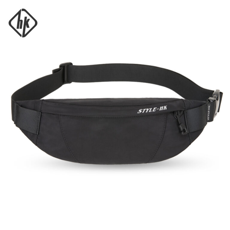1593086251-1.jpg Hk Fanny Pack Schwarz Wasserdicht Geld Gürtel Tasche Männer Geldbörse Teenager-Reise Brieftasche Gürtel Männlichen Taille Taschen Zigarette Fall für Telefon – Bild 1