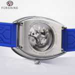 Forsining Automatische Military Armbanduhr Transparent Männer Mechanische Uhren Silikon Strap Mann Im Uhr Mit Leucht – Bild 6