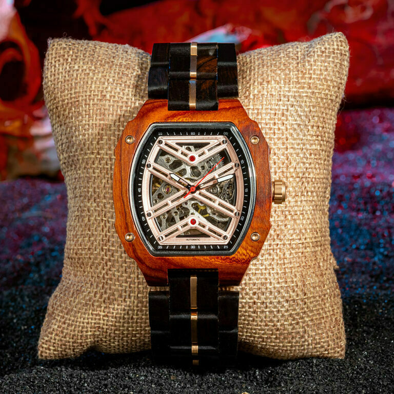 Automatische mechanische Uhr Herrenuhr BOBO BIRD Holz Armbanduhr – Bild 4