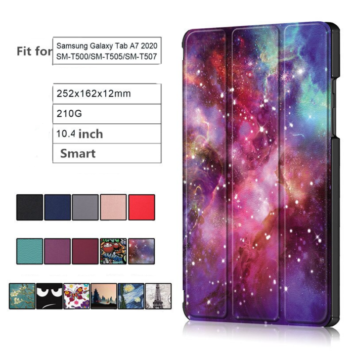 Smart Case Cover for Samsung Galaxy Tab A7 10.4inch 2020 Case SM-T500 T505 T507 Leather Stand Funda for Galaxy Tab A7 A 7 Cover – Bild 3