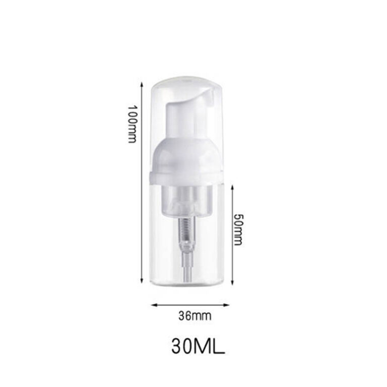12Pcs Foaming Soap Pump 30ML Refillable Empty Bottle Portable Plastic Foam Dispenser Bottle for Cleaning Travel – Bild 2