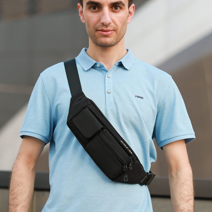 Hk Herren Gürteltasche Pack Teenager Reise Handytasche für Herren Bauchtasche Schulter Umhängetasche Geldbörse für Gürtel Unisex Hüfttaschen – Bild 6