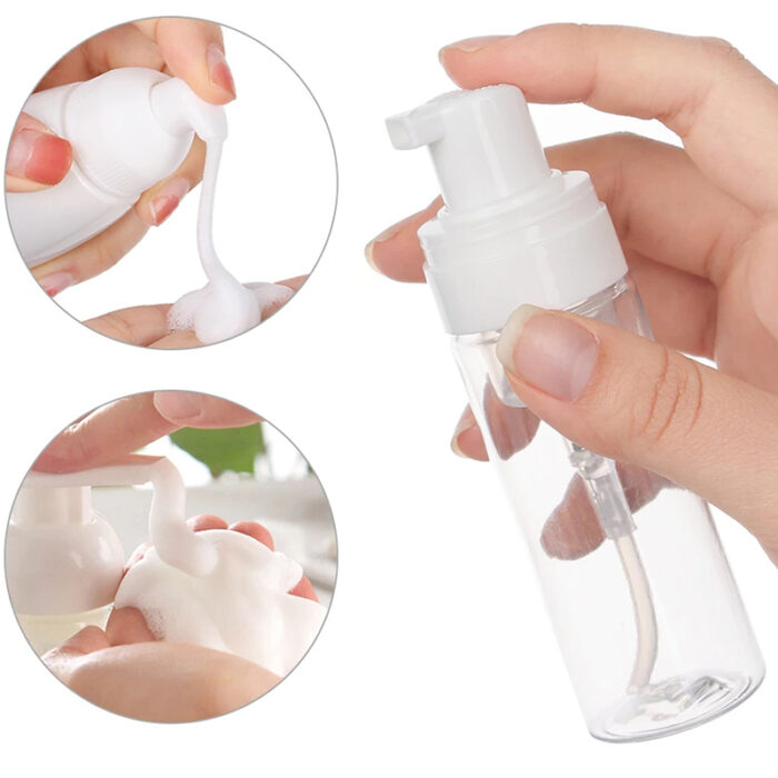 12Pcs Foaming Soap Pump 30ML Refillable Empty Bottle Portable Plastic Foam Dispenser Bottle for Cleaning Travel – Bild 5
