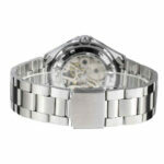 FORSINING Skelettuhr für Männer & Frauen - mechanisch, Handaufzug, Leder-/Edelstahlband – Bild 5