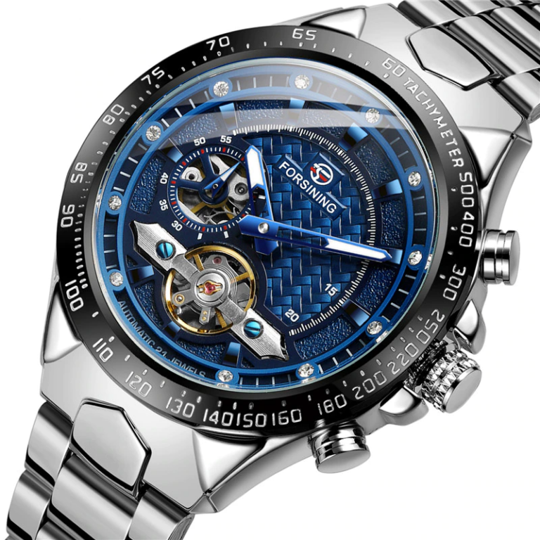 312768817.png FORSINING Armbanduhr Automatik Mechanische Uhr für Herren Edelstahl Business – Bild 1