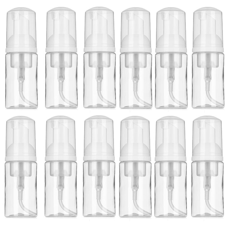 359640140-1.jpg 12Pcs Foaming Soap Pump 30ML Refillable Empty Bottle Portable Plastic Foam Dispenser Bottle for Cleaning Travel – Bild 1