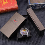 FORSINING Marke Automatik Silber Leuchtend Selbstaufzug Skeleton Design Luxus Herren Lederuhren Stahl Mechanische Uhren – Bild 6