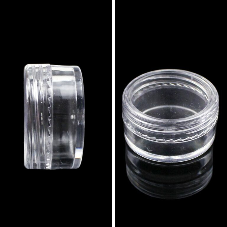 10/20/30/50 Stücke Make-up Organizer Boxen Durchsichtiger Kunststoff Schmuck Perlen Aufbewahrungsbox Tragbare Kleine Runde Kosmetikbehälter Gläser 2,5 ML – Bild 5