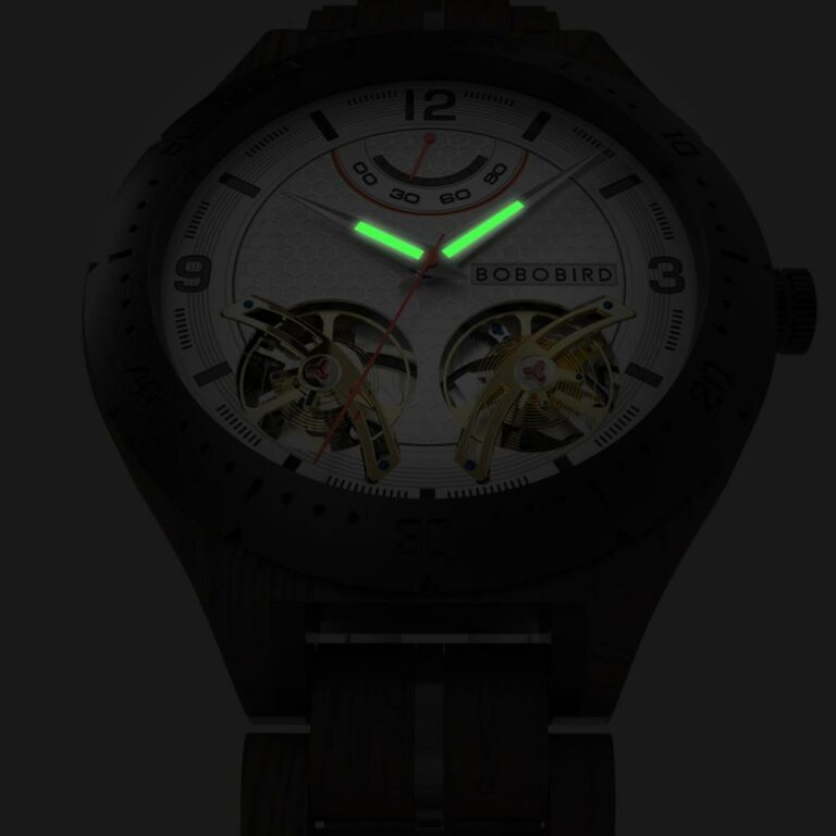 BOBO BIRD Herren mechanische Holzuhren Uhrwerk Business Luxus automatische Armbanduhren für Herren tolle Geschenkbox – Bild 5
