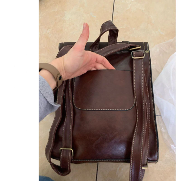 Vintage Women Backpack High Quality Brand Female Black Shoulder Bag Lady Multifunction Backpack Hot School Bags – Bild 2