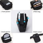 Herren Umhängetasche Gürteltasche Hals Handytasche für Herren Umhängetasche Geldbörse Mann Handtasche – Bild 2