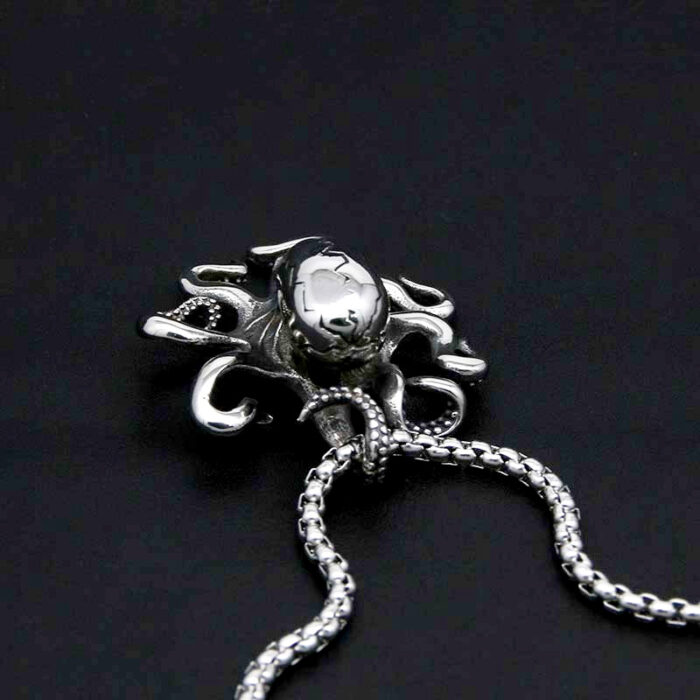 Punk Cthulhu Octopus Pendant Necklace For Men Stainless Steel Ocean Animals Necklace Fashion Women Jewelry 2021 – Bild 4
