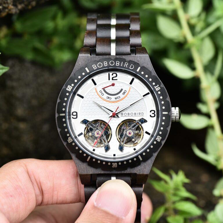726198482-1.jpg BOBO BIRD Herren mechanische Holzuhren Uhrwerk Business Luxus automatische Armbanduhren für Herren tolle Geschenkbox – Bild 1
