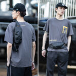 Hk Männer Pack Outdoor Sport Laufen Radfahren Taille Tasche Pack Männlichen Mode Schulter Gürtel Tasche Reise Telefon Beutel taschen – Bild 5