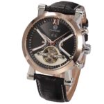 FORSINING Automatische Mechanische Uhren Männer Kalender Leder Armbanduhr – Bild 4