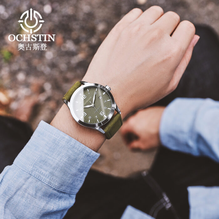 OCHSTIN Automatic Watches Men Leather Strap Calendar Mechanical watches – Bild 6
