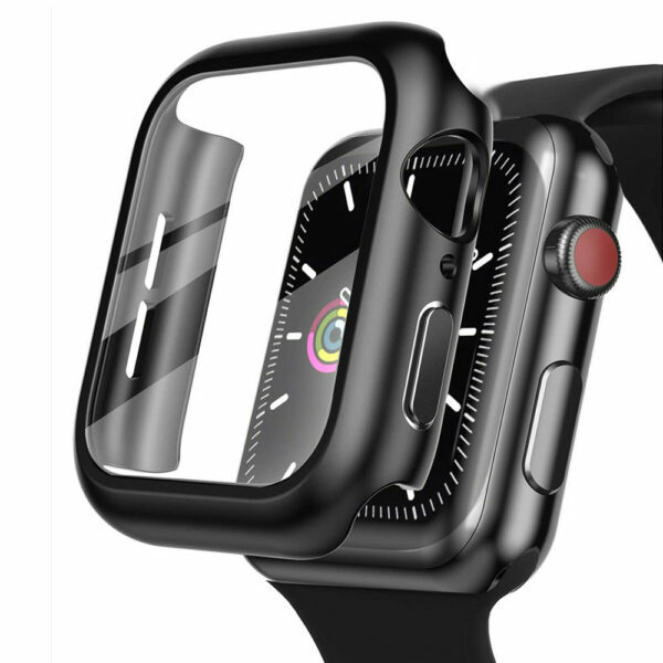 Screen Protector with Cover for Apple Watch Accessories iWatch Case