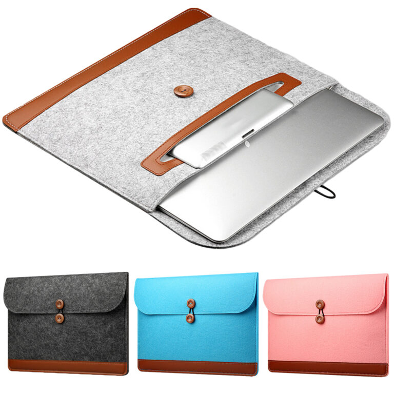 Wool Felt Laptop Sleeve Bag For Macbook Air Pro Retina 11 12 13 15 Inch Notebook String Handbag Cover Case for Macbook Touch Bar – Bild 2