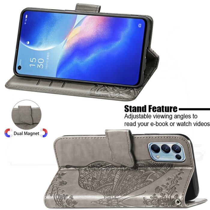 Butterfly Flip Case For OPPO Realme C3 C11 C12 C15 6S 6i 7i 7 6 Pro 8 A53 A52 A72 A73 A54 A74 5G A53S A91 A15 A5 A9 2020 – Bild 5