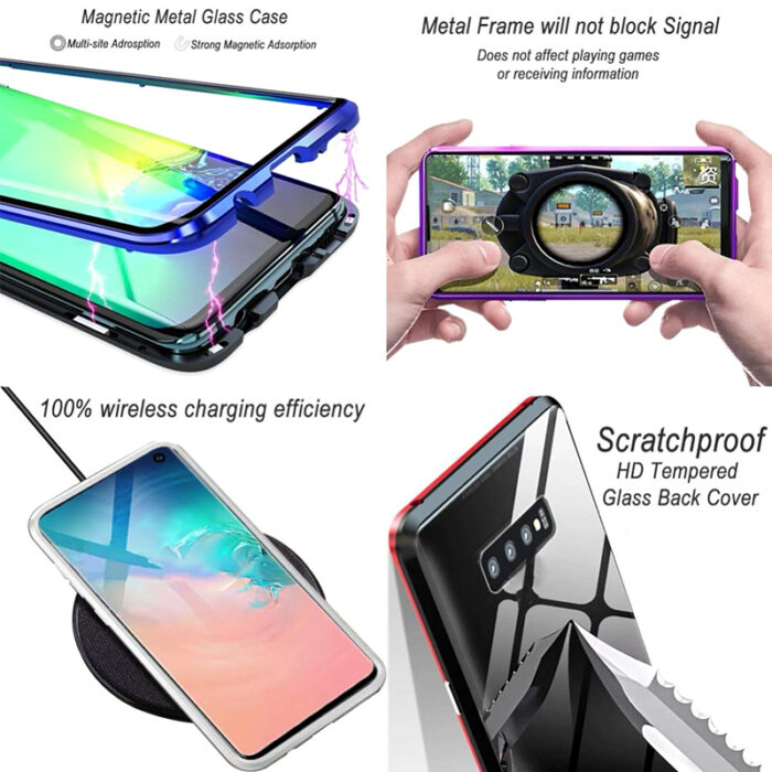 360 Full Protection Magnetic Case For Huawei P30 P20 P40 Lite E For Mate 20 Lite Double Glass Case For Honor 9X 8X 30 50 20 Pro – Bild 6