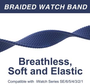 Braided Bracelet Solo Loop Elastic Belt for Apple iWatch – Bild 3