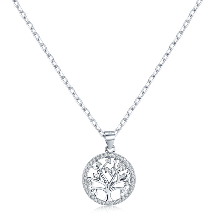 Necklace Tree of Life silver chain pendant necklace for women pendants beautiful gift for girls and woman necklace – Bild 2