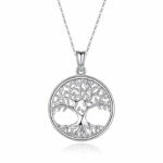 Necklace Tree of Life silver chain pendant necklace for women pendants beautiful gift for girls and woman necklace – Bild 5
