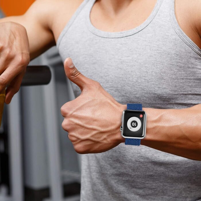 Braided Bracelet Solo Loop Elastic Belt for Apple iWatch – Bild 4