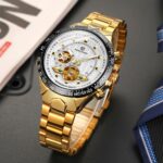 FORSINING Armbanduhr Automatik Mechanische Uhr für Herren Edelstahl Business – Bild 2