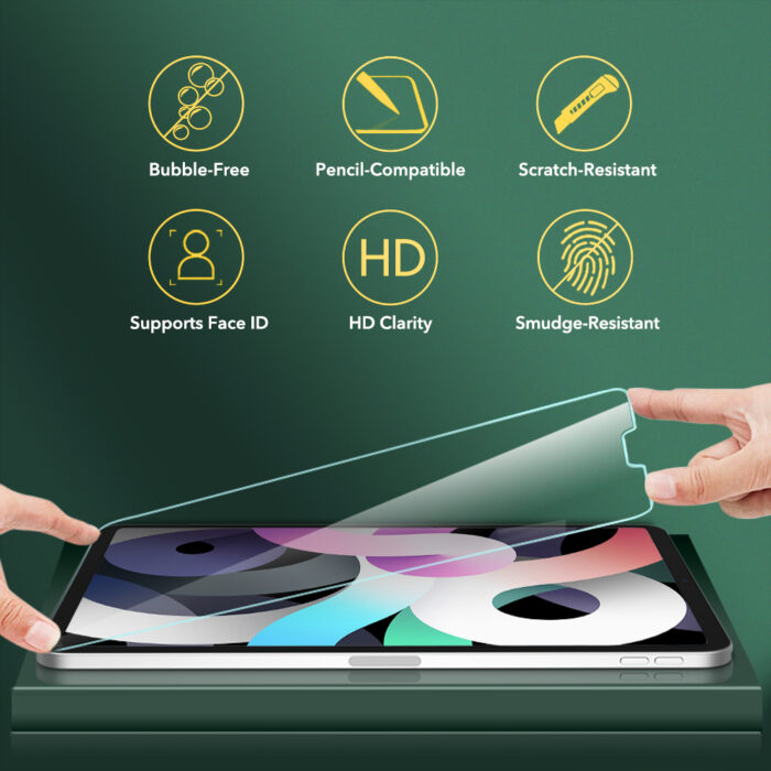 ESR for iPad mini 6 Screen Protector for iPad Pro 11 for iPad Air 4 for iPad 9 8 7 10.2 11 12.9 2021 2020 1PC HD Tempered Glass – Bild 2