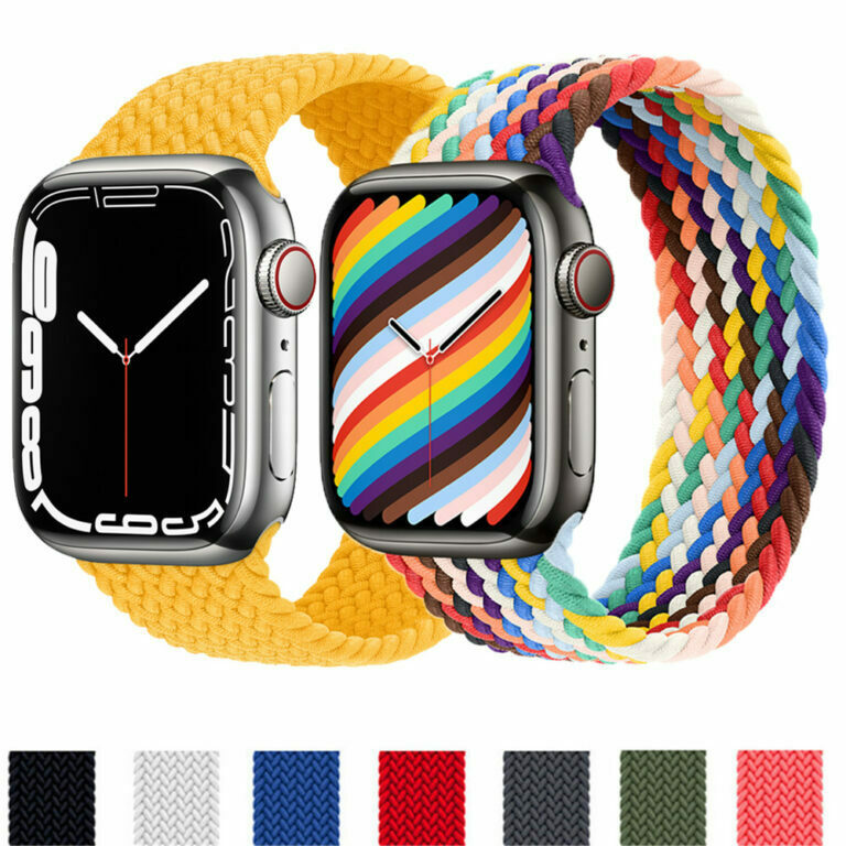 H458df7b3b41246b3a0075b578bf2423eA.jpg Braided Bracelet Solo Loop Elastic Belt for Apple iWatch – Bild 1