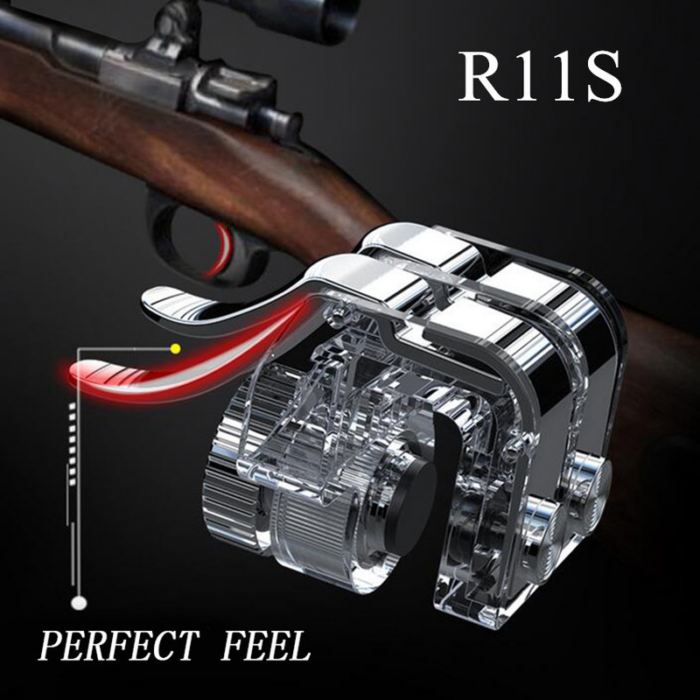 Game Controller Mobile Phone Gamepad Mobile Joystick Trigger Aim Shooting L1 R1 Metal ABS Key Button for IPhone Android – Bild 3