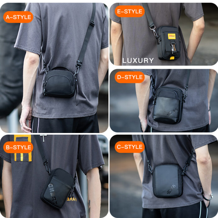 Men's Purse Shoulder Bag Men Travel Crossbody Bag New Fashion Male Phone Money Belt Small Messenger Bags Handbags Wallet – Bild 6
